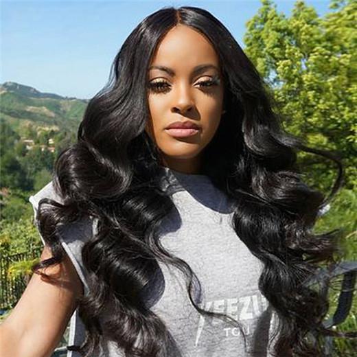 250% High Density Body Wave Human Hair Lace Front Wigs Pre Plucked Virgin Hair Blinghair