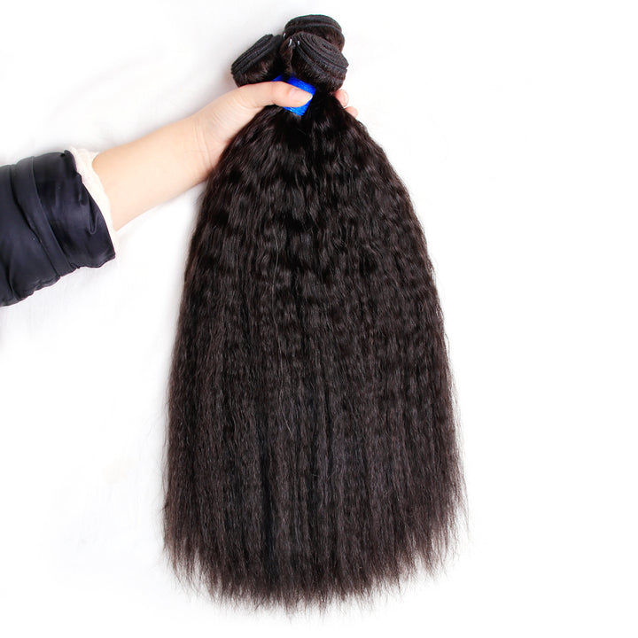 Brazilian Kinky Straight Hair 10A Grade Remy 100% Human Hair 1 Bundle Deal Bling Hair - Bling Hair