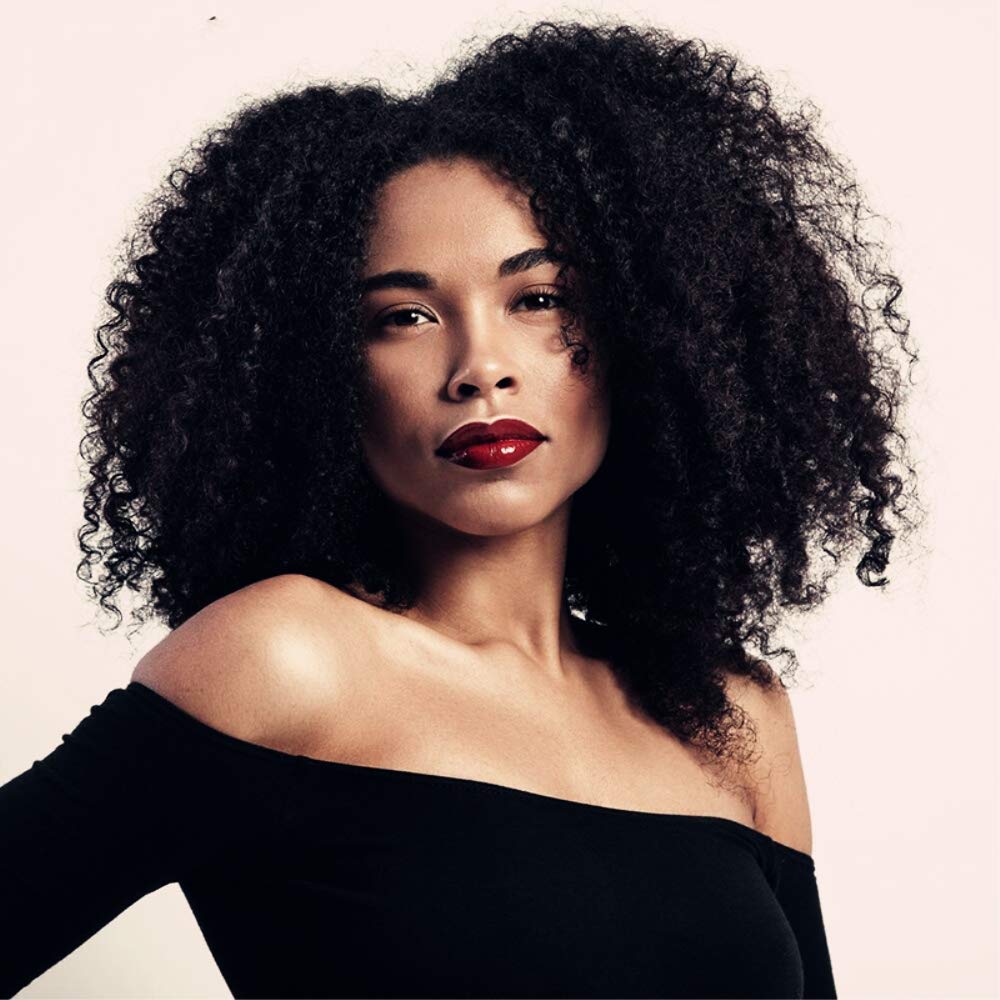 Afro Kinky Curly 10A Grado 100% Cabello humano virgen 1 Bundle Deal Nature Color Bling Hair