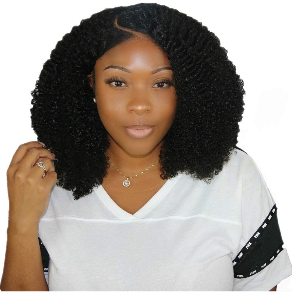 Afro Kinky Curly 10A Grado 100% Cabello humano virgen 1 Bundle Deal Nature Color Bling Hair