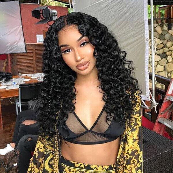 15A Grade Loose Wave Virgin Hair 4 Bundles avec 13 × 4 Frontal Free Part BlingHair 
