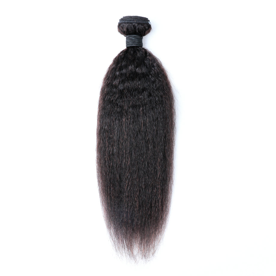 Brazilian Kinky Straight Hair 10A Grade Remy 100% Human Hair 1 Bundle Deal Bling Hair - Bling Hair