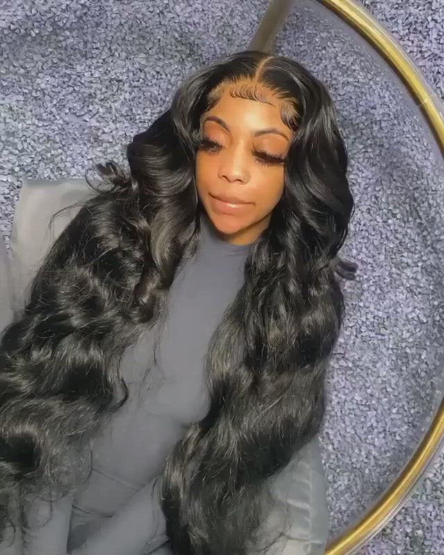 Brazilian 13*4 Transparent Lace Front Wigs High Quality Body Wave Human Hair Wigs bling hair