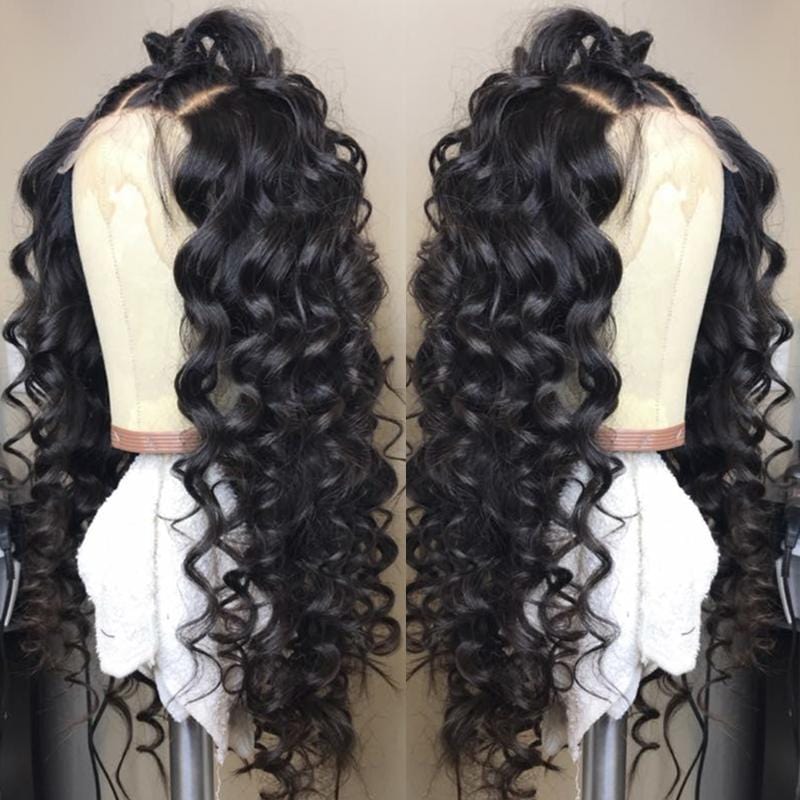 Bling Hair Loose Wave 13x4  / 4x4 Pre Plucked Lace Wigs Virgin Human Hair Wigs