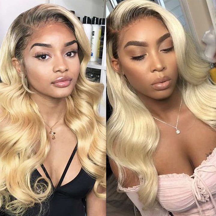 Brazilian Body Wave 3 Bundles 100% Human Hair Weave Bundles 1B/613 Color Virgin Hair 12A Grade Bling Hair