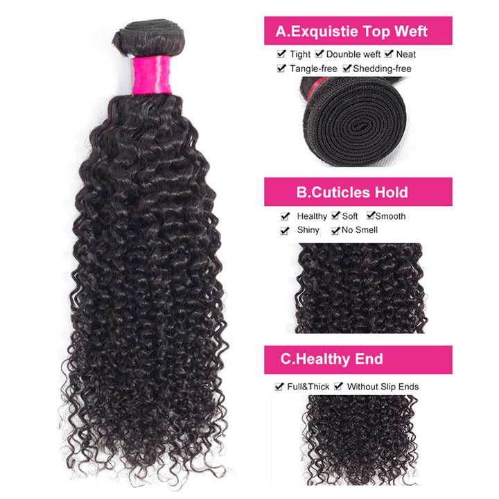 Brazilian Kinky Curly 10A Grade Remy 100% Human Hair 1 Bundle Deal Bling Hair - Bling Hair