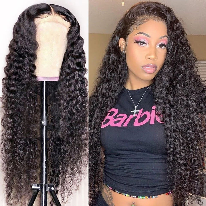 13x4 HD Lace Front Wig Virgin Hair With Baby hair Deep Wave Human Hair Wigs Melted Match All Skin