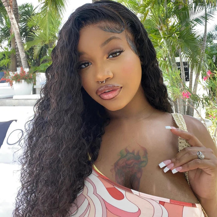 13*6 water wave wig