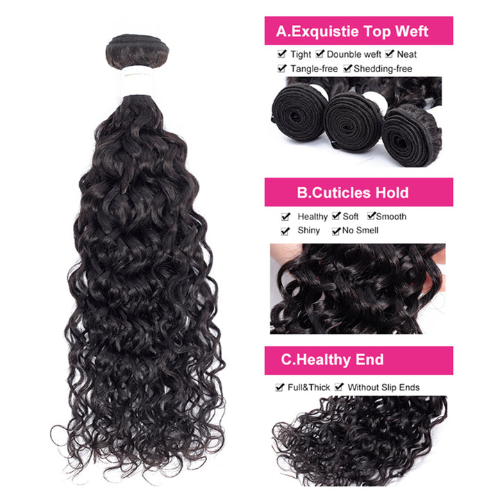 Brazilian Water Wave 10A Grade Remy 100% Human Hair 1 Bundle Deal Bling Hair - Bling Hair