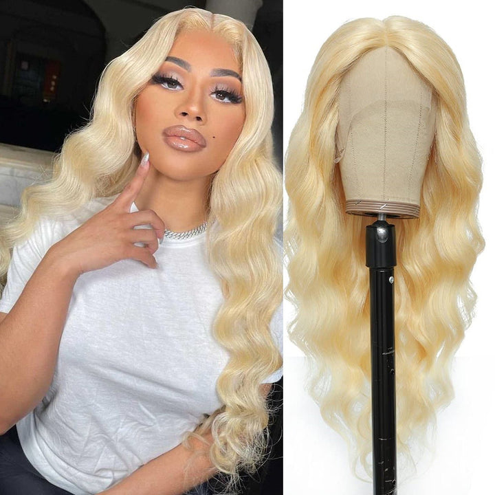 Blinghair 613 Blonde Body Wave 13x4 4x4 Transparent Lace Wigs 100% Virgin Human Hair Wigs