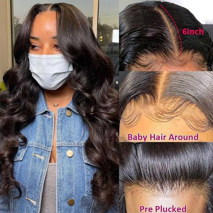 $189=30 Inch Ready to Go 6x6 Body Wave Virgin Hair Wigs