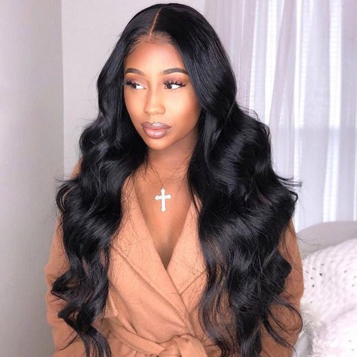 Brazilian Body Wave 3 Bundles With 360 Lace Frontal 10A Grade 100% Human Virgin Hair Bling Hair