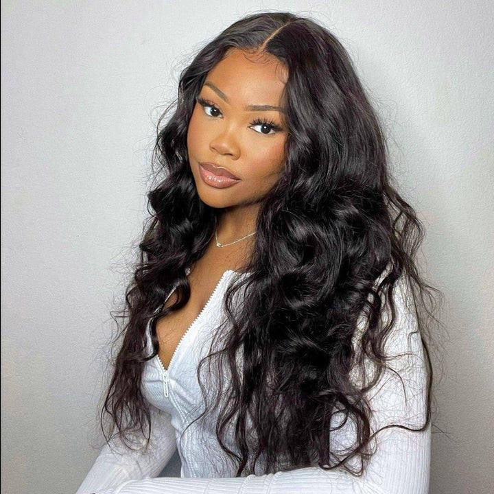 Brazilian Body Wave 3 Bundles With 360 Lace Frontal 10A Grade 100% Human Virgin Hair Bling Hair