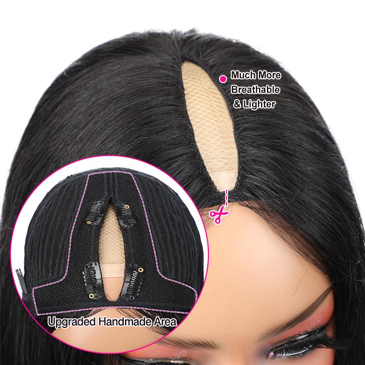 Blinghair Curly V Part Wigs Meets Natural Scalp No Leave Out Beginner Friendly No Glue