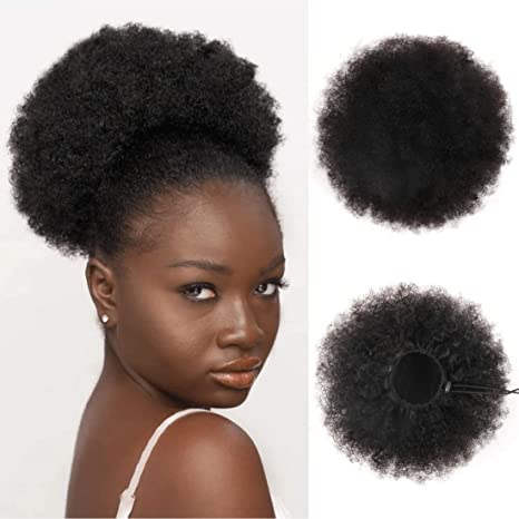 Afro Kinky Curly Ponytail Human Hair Remy Brésilien Wrap Around Ponytail Drawstring Ponytail Clip In Hair Extensions
