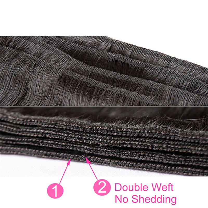 Brazilian Straight Hair 3 Bundles 100% Human Hair Weave Bundles Remy Hair Extension Bling Hair - Bling Hair