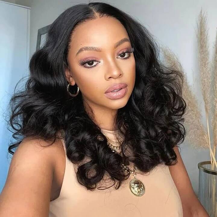 360 Loose Wave Wigs With Pre-plucked Natural Hairline Remy Human Hair Wig