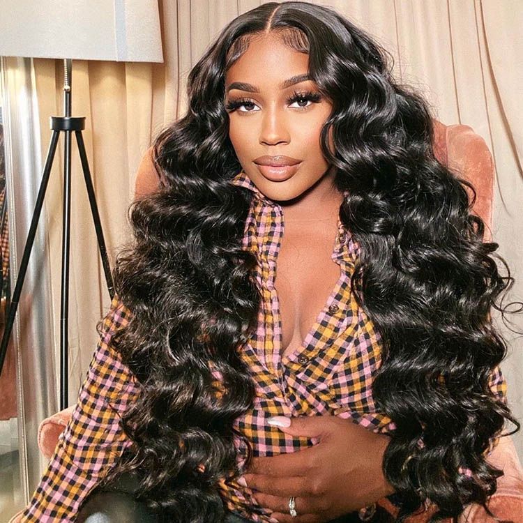 Brazilian Loose Wave 3 Bundles 100% Human Hair Weave Bundles Virgin Hair Extension Bling Hair