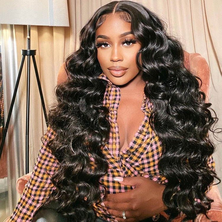 Brazilian Loose Wave 3 Bundles 100% Human Hair Weave Bundles Virgin Hair Extension Bling Hair