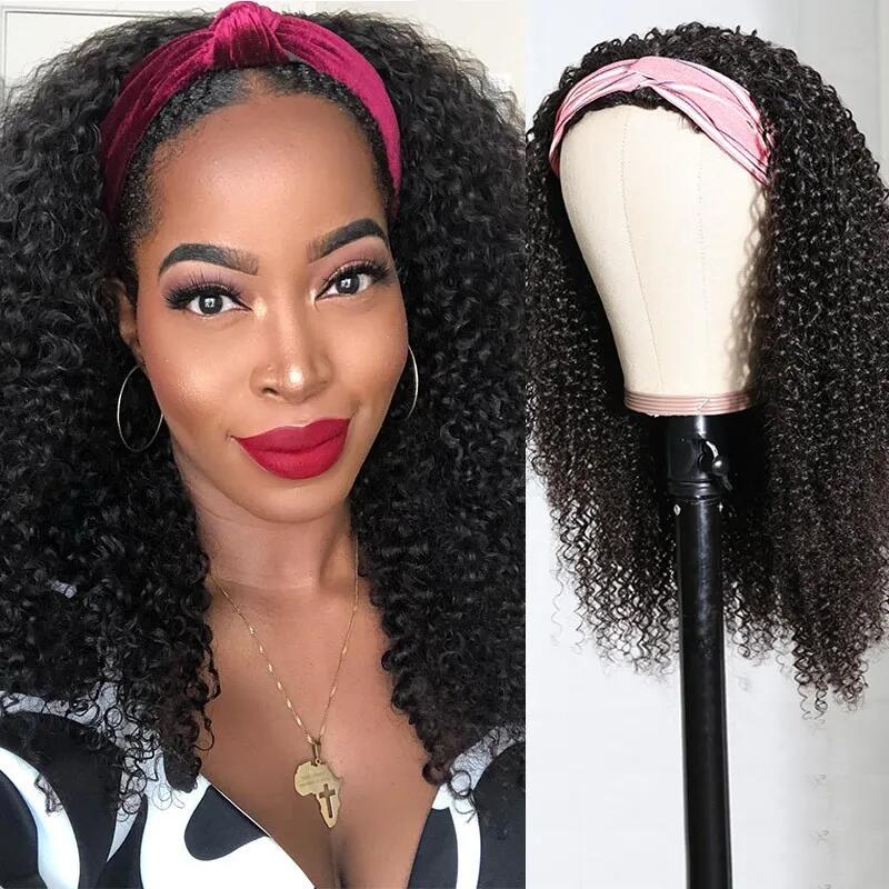 Afro Kinky Curly Affordable Headband Wig Clearance Sale
