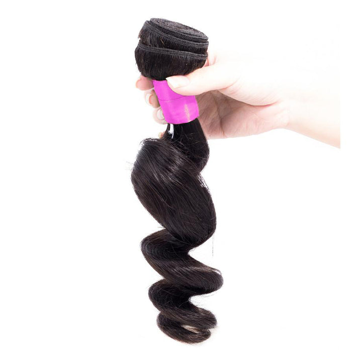 1 Bundle Of Loose Wave 10A Grade 100% Virgin Human Hair Nature Color Bling Hair