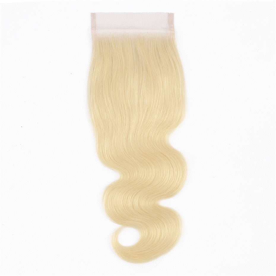 Body Wave Human Hair Closure 4*4 Lace Closure 613 blonde bling hair - Bling Hair