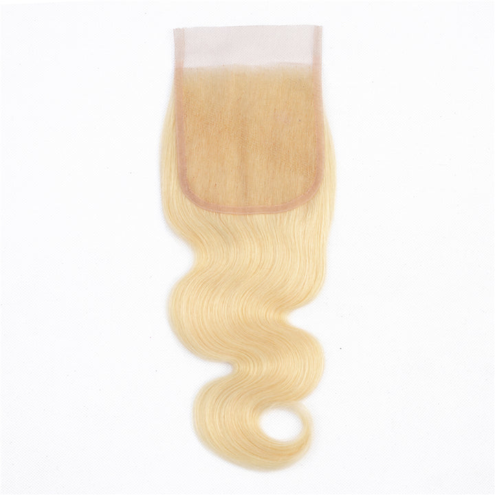 Body Wave Human Hair Closure 4*4 Lace Closure 613 blonde bling hair - Bling Hair