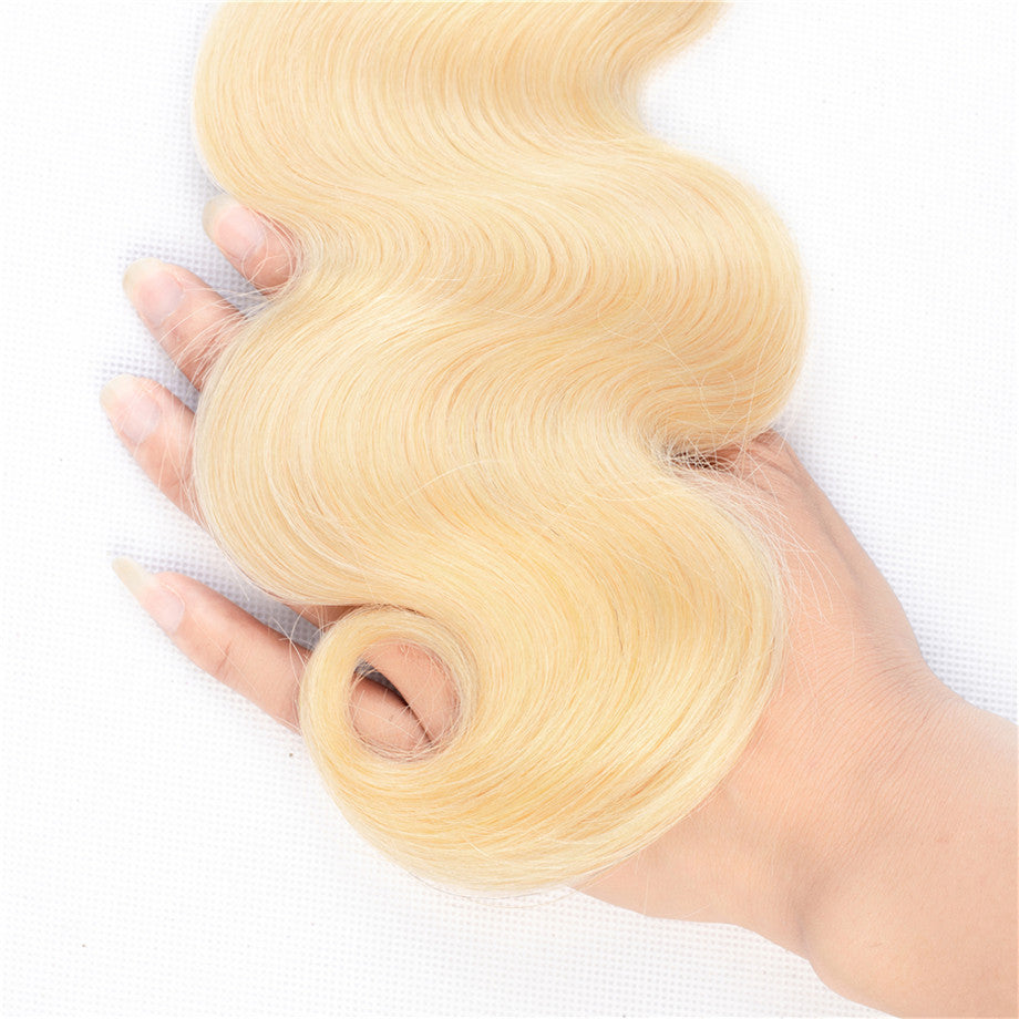 Body Wave 4 Bundles 613 Color Brazilian Hair Weave Bundles 100% Remy Human Hair Extension Bling Hair - Bling Hair