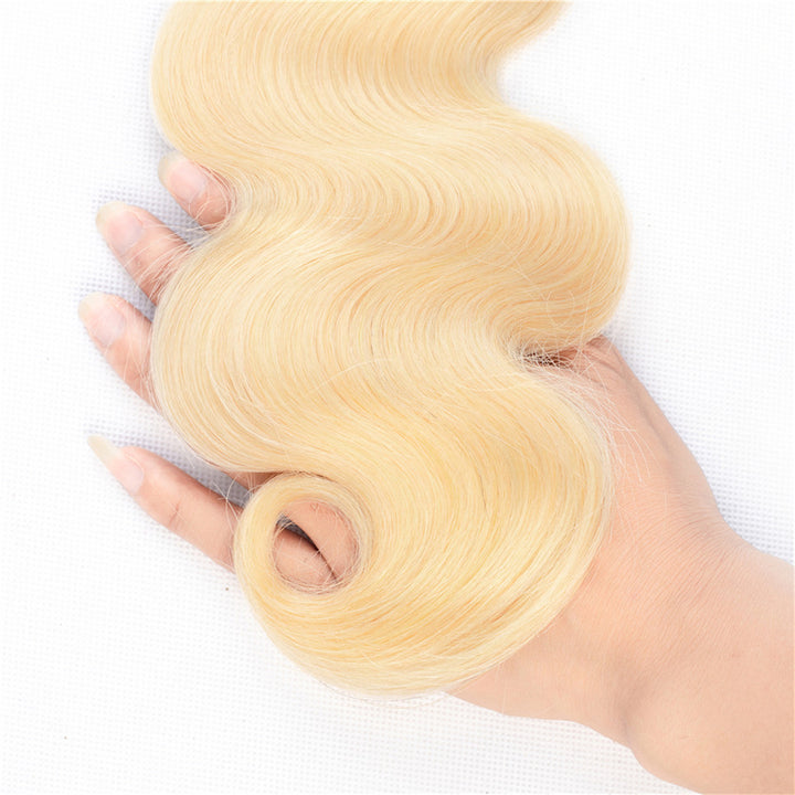 Body Wave 4 Bundles 613 Color Brazilian Hair Weave Bundles 100% Remy Human Hair Extension Bling Hair - Bling Hair