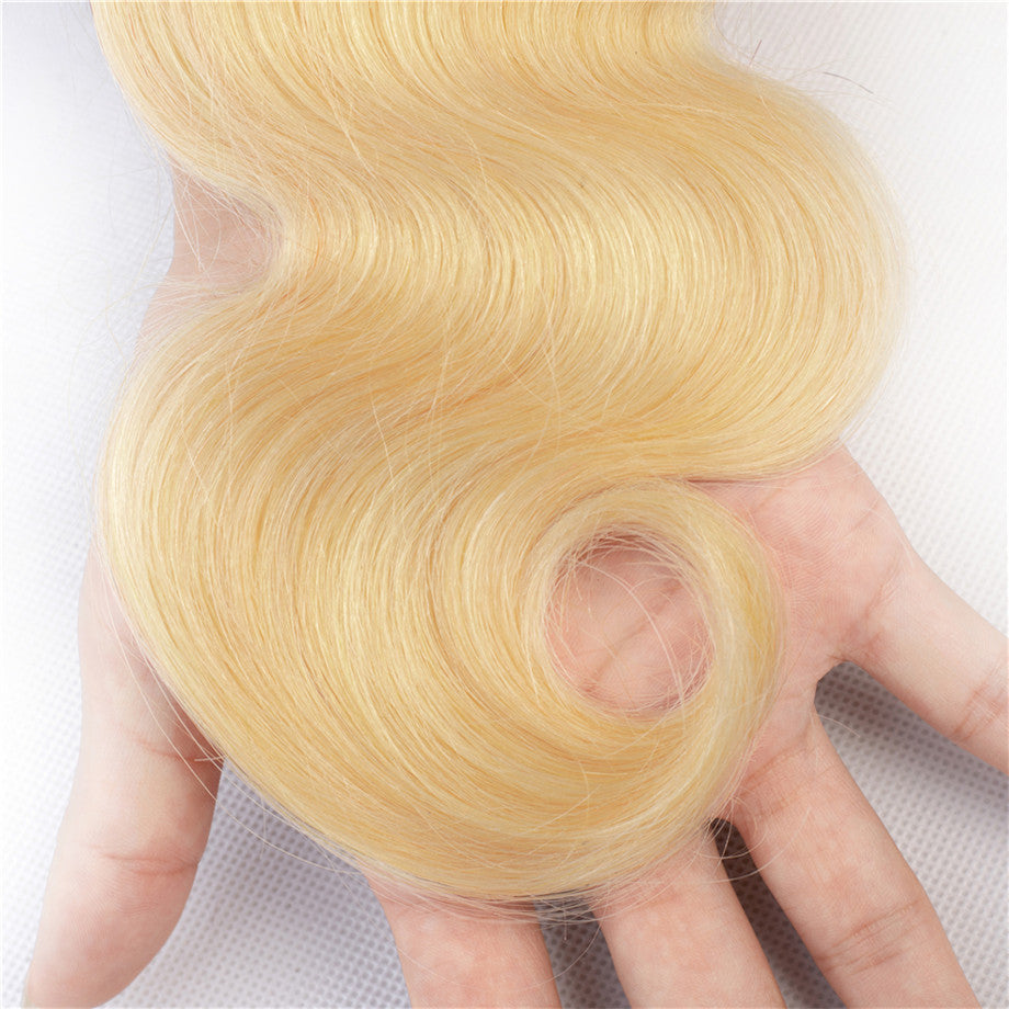 Body Wave 4 Bundles 613 Color Brazilian Hair Weave Bundles 100% Remy Human Hair Extension Bling Hair - Bling Hair