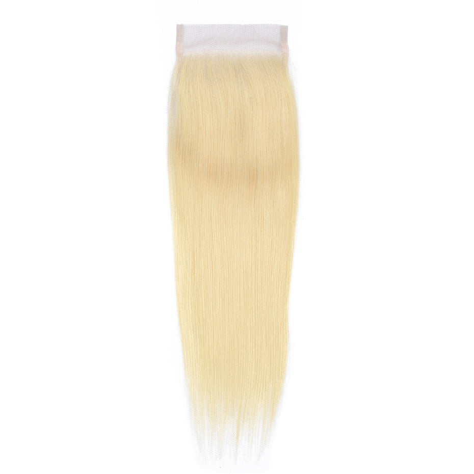 Straight Human Hair Closure 4*4 Lace Closure 613 blonde bling hair - Bling Hair
