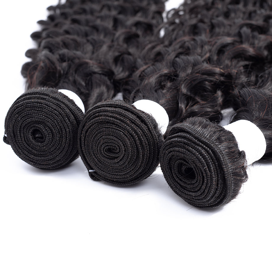 Water Wave 4 Bundles Brazilian Hair Weave Bundles 100% Remy Human Hair Extension Bling Hair - Bling Hair