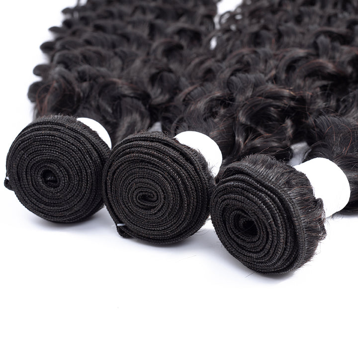 Water Wave 4 Bundles Brazilian Hair Weave Bundles 100% Remy Human Hair Extension Bling Hair - Bling Hair