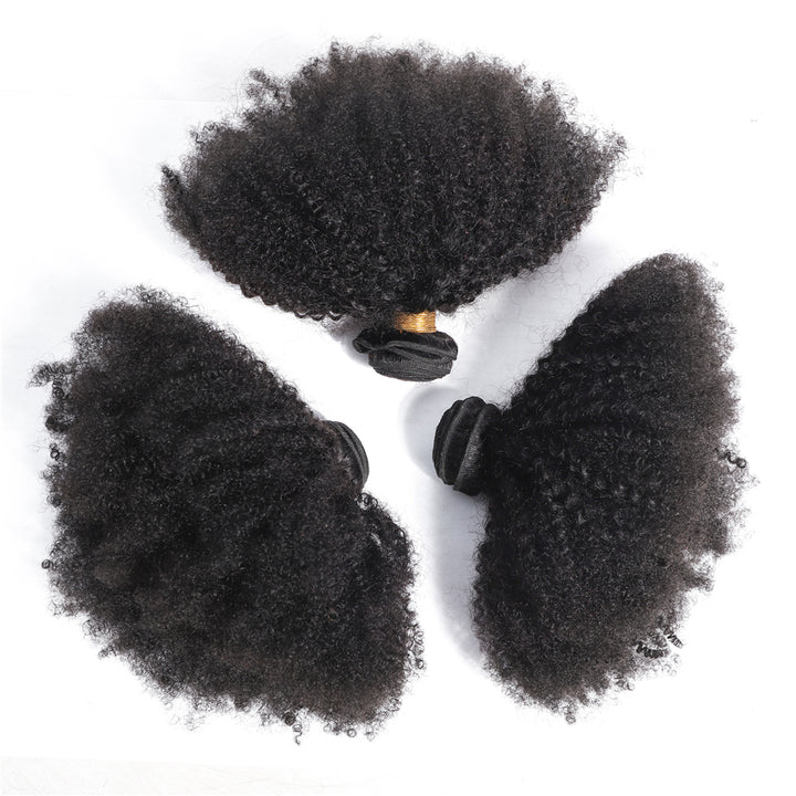Brazilian Afro Kinky Curly 3 Bundles 100% Human Hair Weave Bundles Remy Hair Extension Bling Hair - Bling Hair