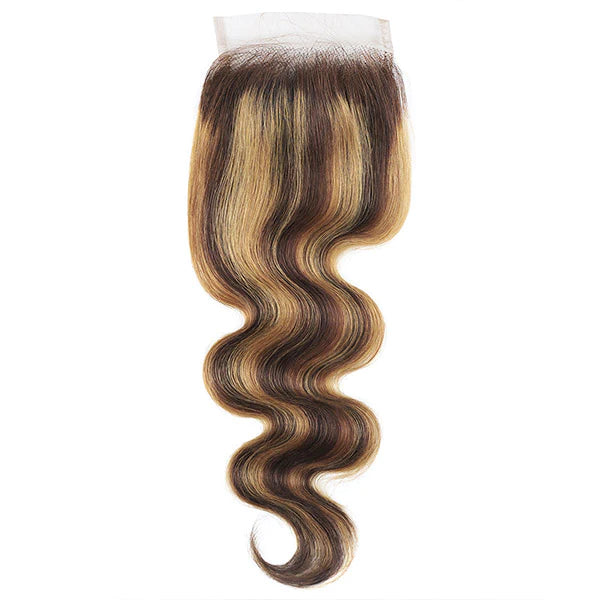 P427 Ombre Body Wave 3 Bundles With 4×4 Closure 100% Virgin Hair