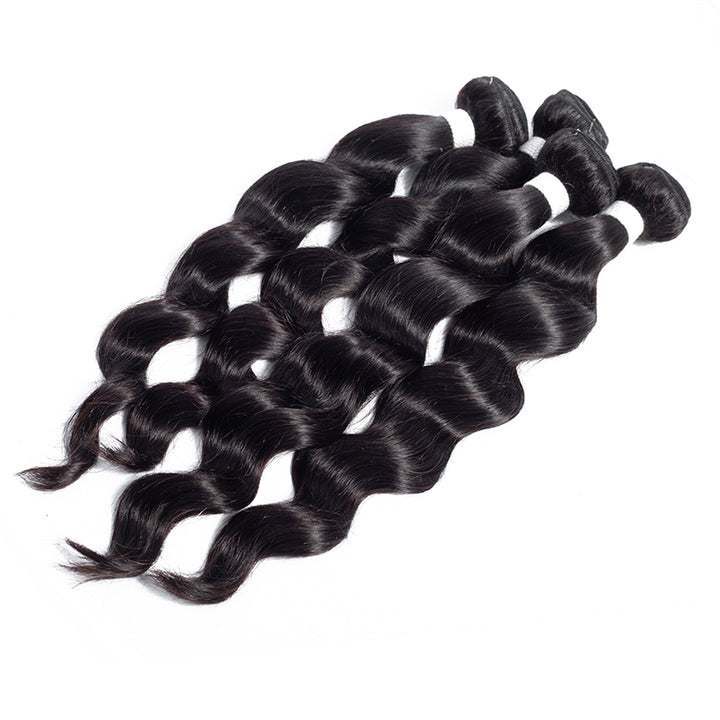 Loose Deep Wave 4 Bundles Brazilian Hair Weave Bundles 100% Remy Human Hair Extension Bling Hair - Bling Hair