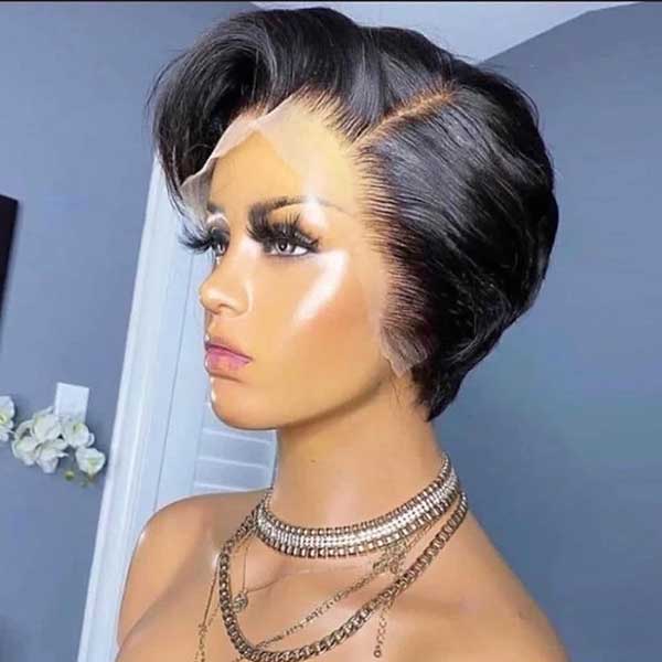 Buy One Get One Free Headband 99J Body Wave Wigs Plus Pixie Cut Bob Wig
