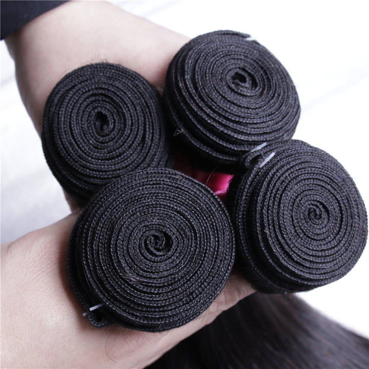 Straight Hair 4 Bundles Brazilian Hair Weave Bundles 100% Remy Human Hair Extension Bling Hair - Bling Hair