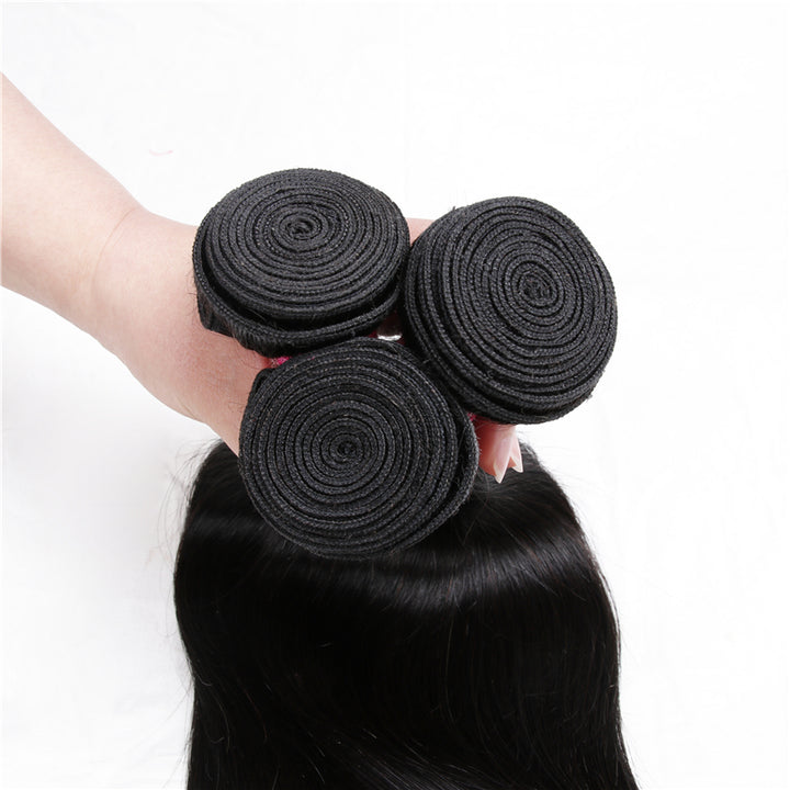 Brazilian Straight Hair 3 Bundles 100% Human Hair Weave Bundles Remy Hair Extension Bling Hair - Bling Hair