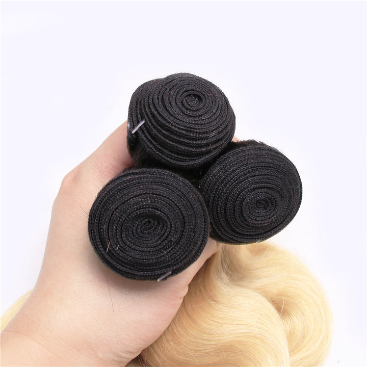 Brazilian Body Wave 3 Bundles 100% Human Hair Weave Bundles 1B/613 Color Remy Hair Extension Bling Hair - Bling Hair