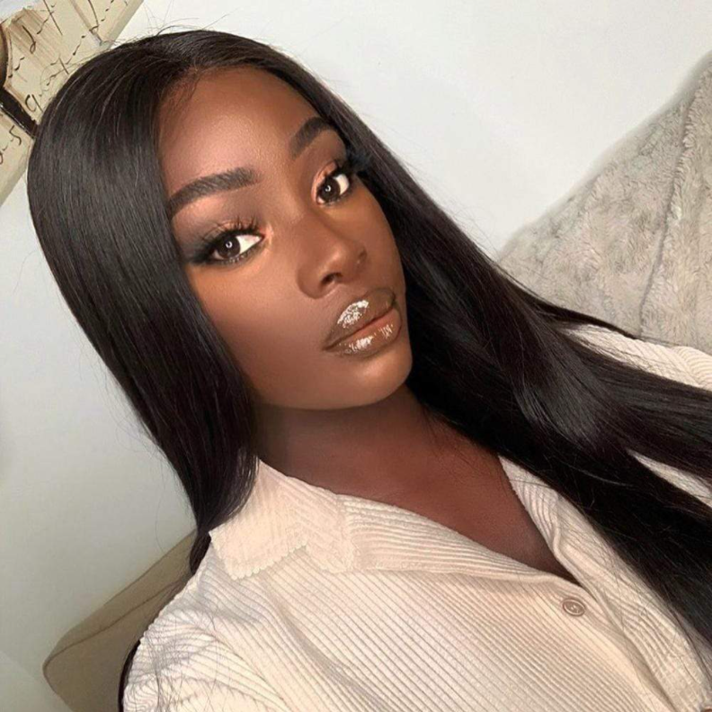 Straight 4 Bundles With 4×4 Closure Free Part 15A Grade 100% Human Virgin Hair Bling Hair