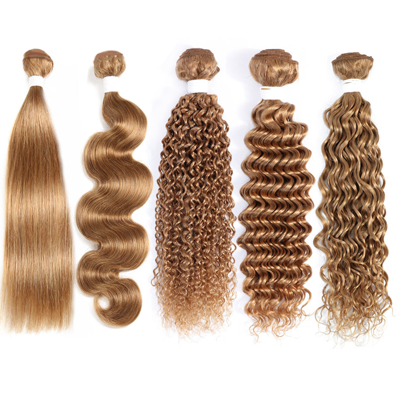 27# Color 3 Bundles 100% Virgin Hair Weave Brazilian Hair Extension Bling Hair