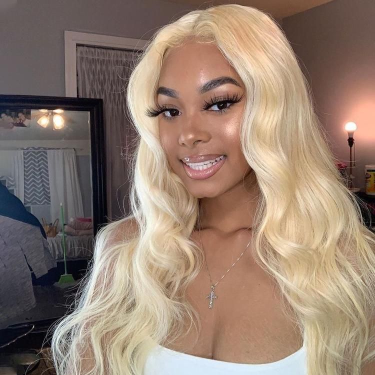 Brazilian Body Wave 3 Bundles 100% Human Hair Weave Bundles 613 Color Virgin Hair 12A Grade Bling Hair
