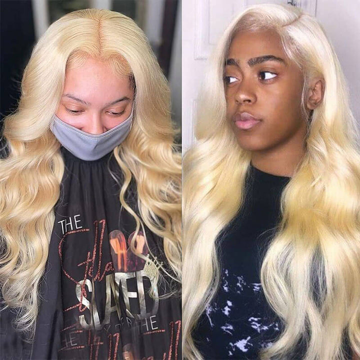 Brazilian Body Wave 3 Bundles 100% Human Hair Weave Bundles 613 Color Virgin Hair 12A Grade Bling Hair