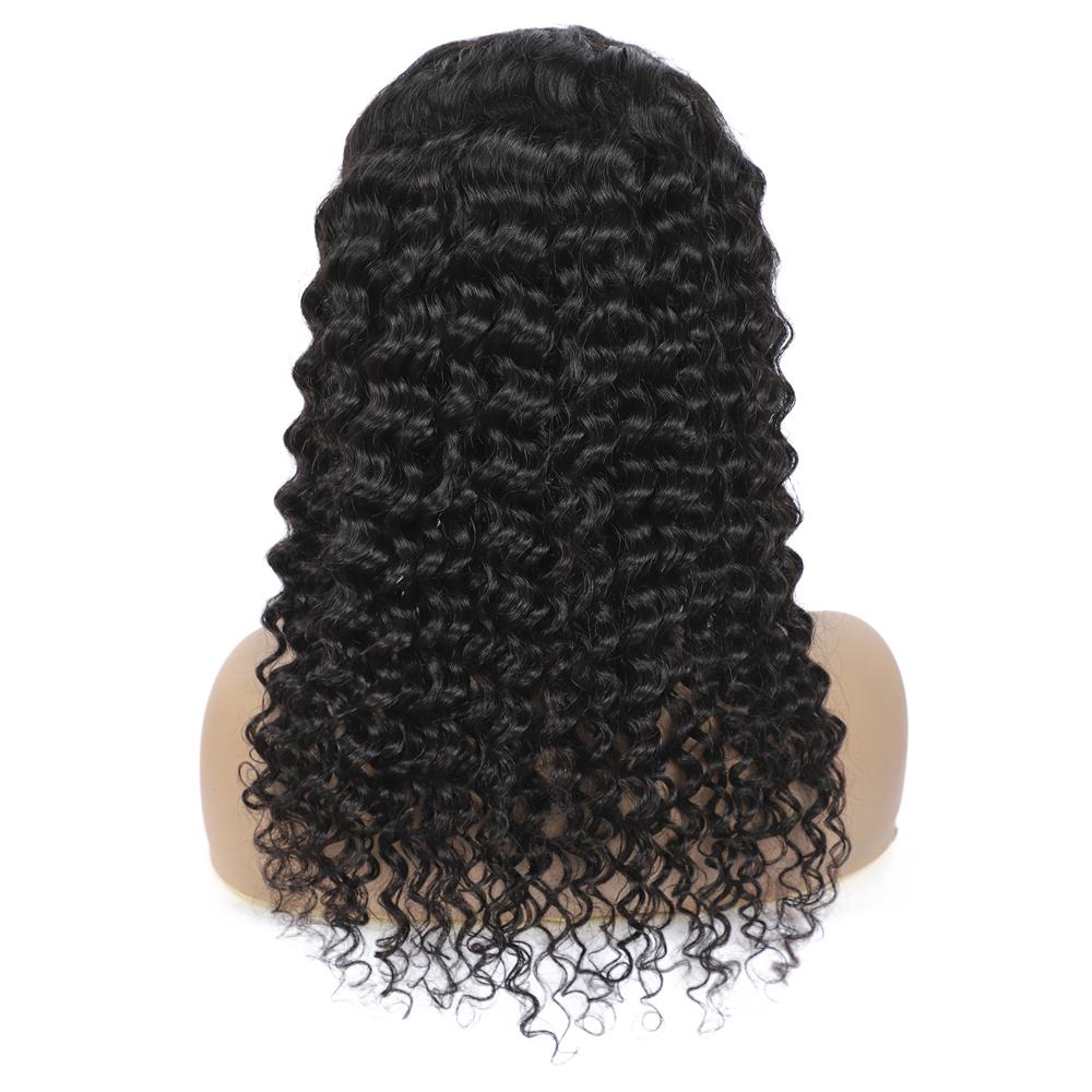 Deep Wave Glueless Headband Wig 180% 220% Density Human Hair Wigs For Black Women Bling Hair