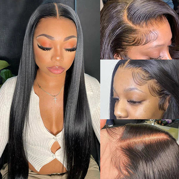 40Inch Long Straight HD Lace Front Wigs