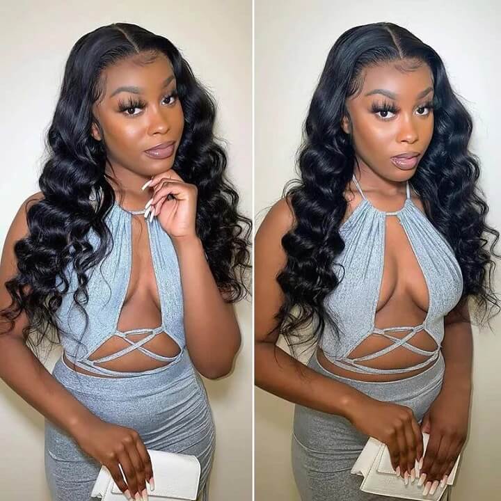 360 Loose Wave Wigs With Pre-plucked Natural Hairline Remy Human Hair Wig