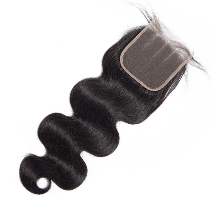 Body Wave Closure 4*4  Lace Closure Human Hair Natural Color bling hair - Bling Hair