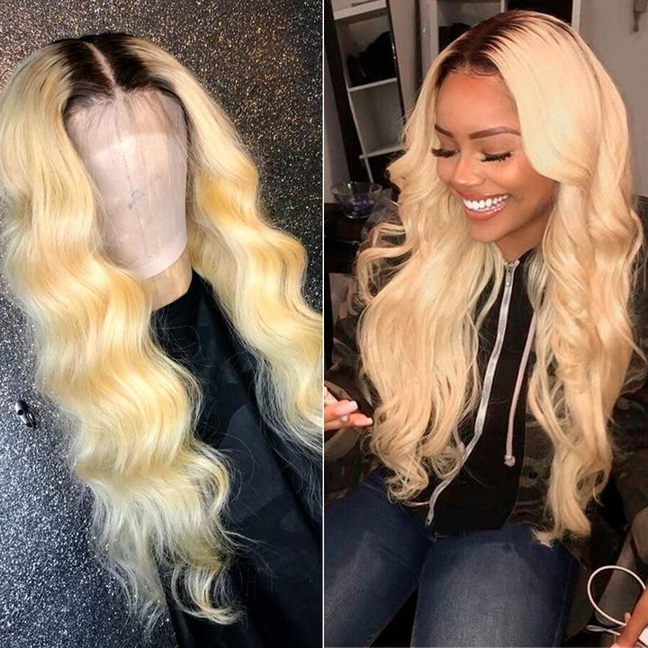 Brazilian Body Wave 3 Bundles 100% Human Hair Weave Bundles 1B/613 Color Virgin Hair 12A Grade Bling Hair