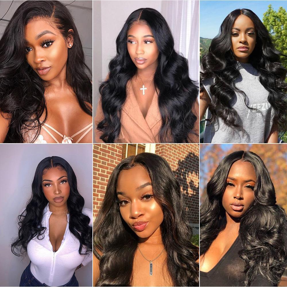 Brazilian 13*4 Transparent Lace Front Wigs High Quality Body Wave Human Hair Wigs bling hair